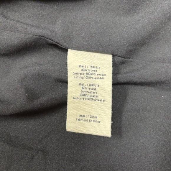 L'AGENCE Womens Black Velvet Blazer Size 4 Silk Blend Going Out Holiday *altered - Picture 13 of 16